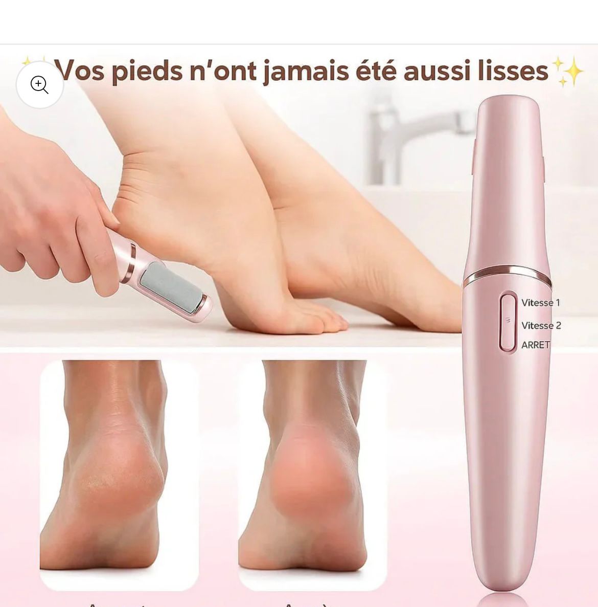 Lime électrique rechargeable Anti-Callosités